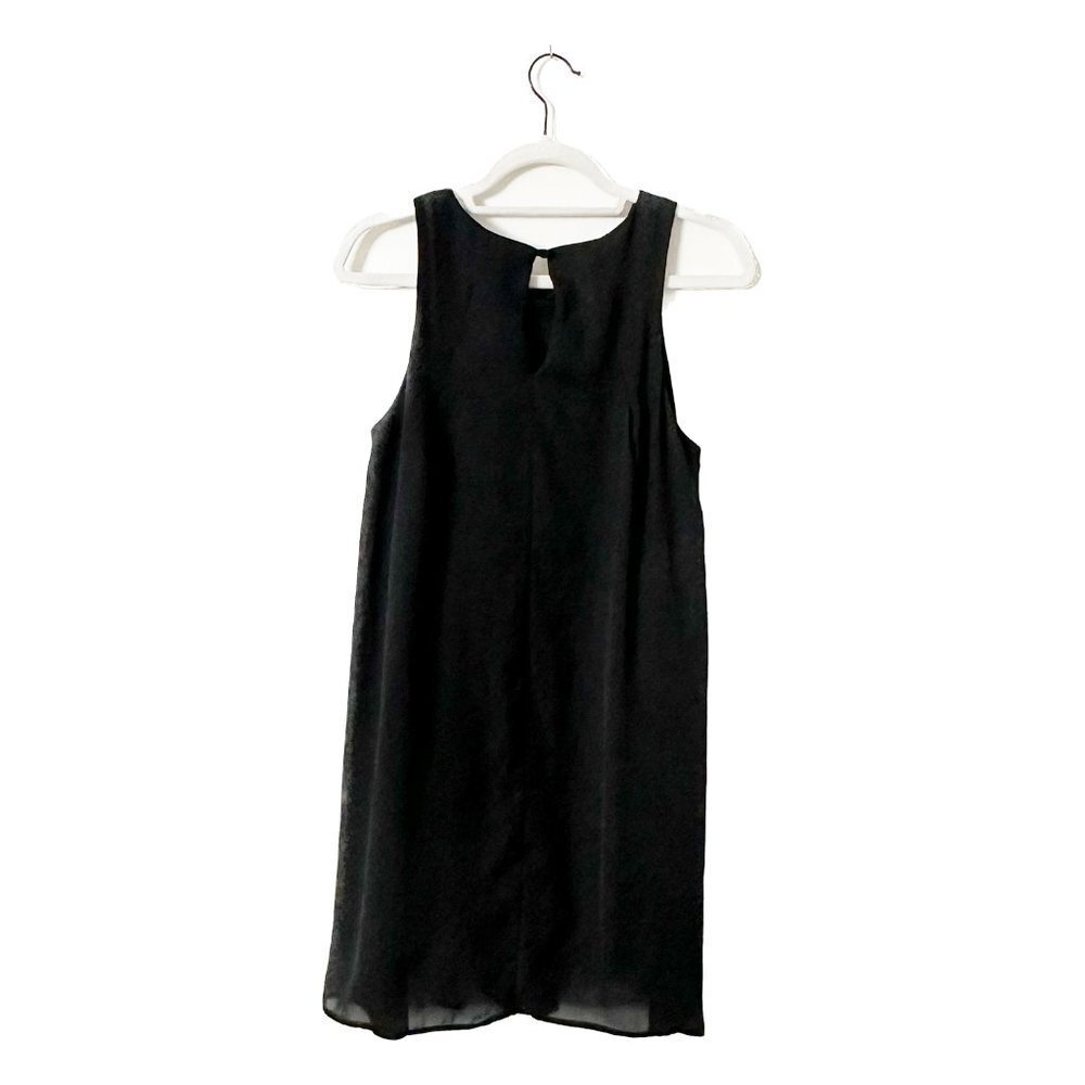 EVERLY Little Black Sleeveless Mini Swing Dress - Size Medium - Picture 2 of 2